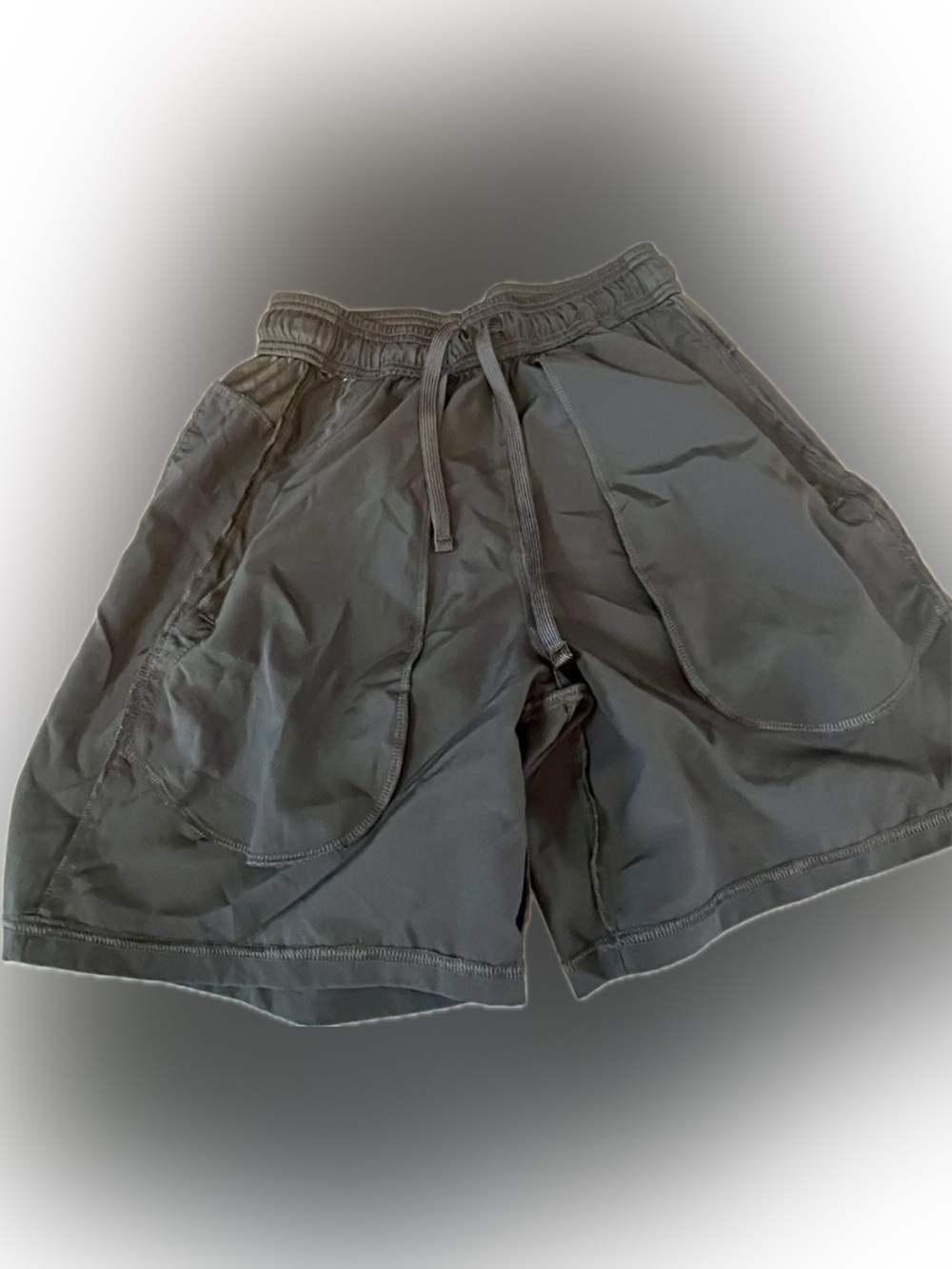 Adidas AEROREADY Designed For Movement Shorts Mens S Gray 7" Zipper Pockets